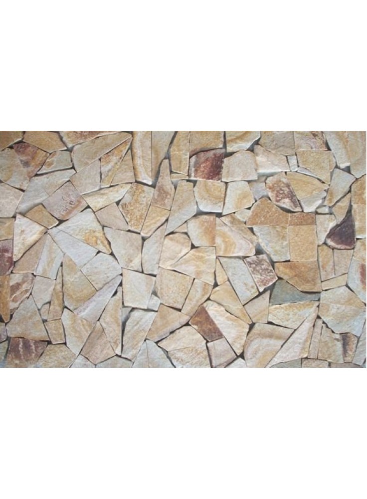 Ardezie poligonala aurie mare , 1 m² 10-20 buc   (pret fara TVA)