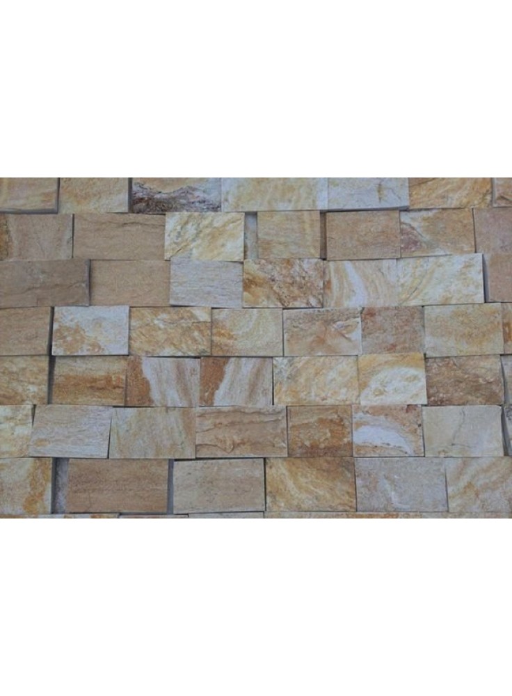 Piatra naturala cu forme regulate - piersic 5,10,15 X LL grosime  1-1,5 cm  (pret fara TVA)